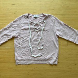 Soulcycle light pink sweatshirt
